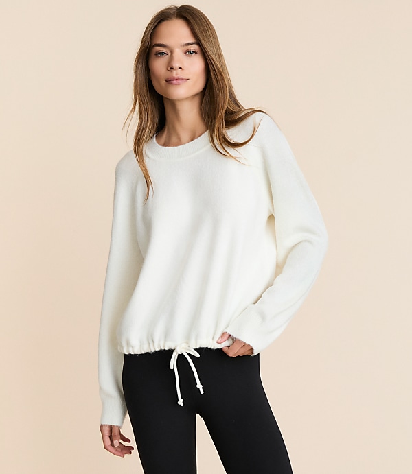 Petite Lou & Grey Cloudstitch Drawstring Sweater