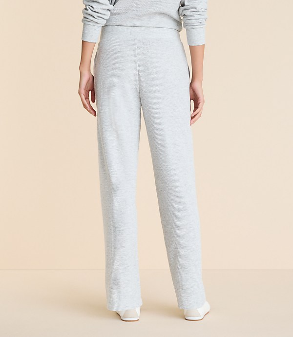 Petite Lou & Grey Heathered Upstate Waffle Wide Leg Pants