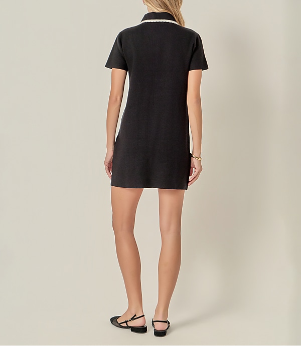 English Factory Scalloped Detailed Mini Dress
