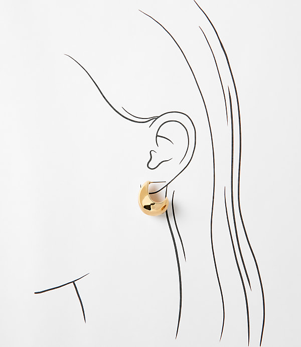 Chunky Teardrop Stud Earrings