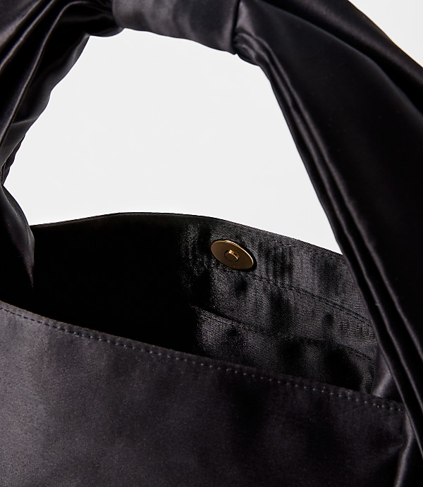 Satin Bow Handle Bag