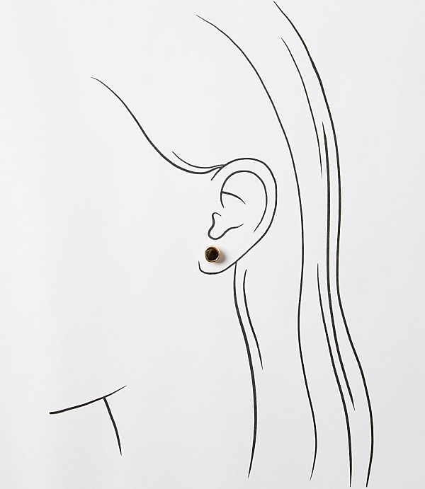 Tortoiseshell Print Stud Earring Set