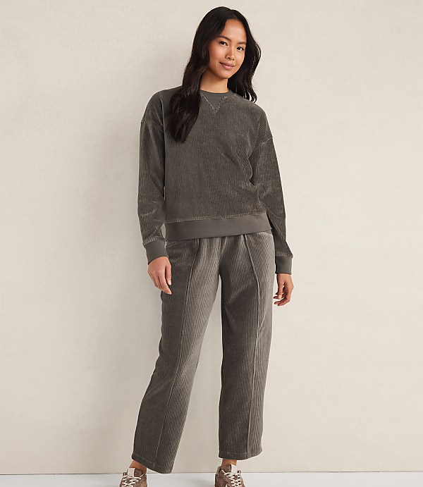 Haven Well Within Corded Velour Crewneck Pullover