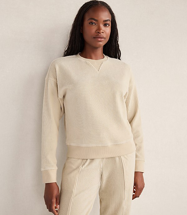 Haven Well Within Corded Velour Crewneck Pullover
