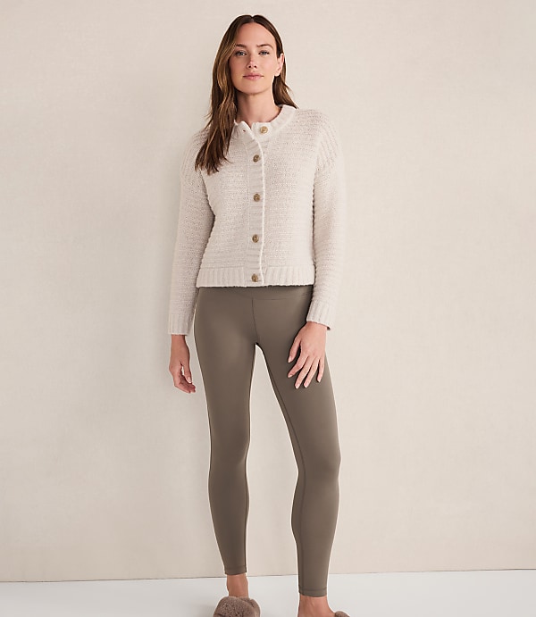 Haven Well Within Merino Wool Cashmere Link Stitch Cardigan