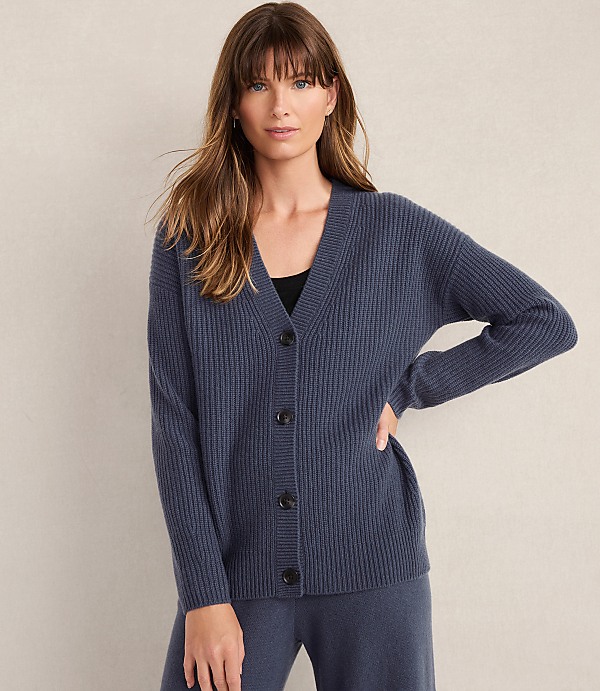 Haven Well Within Cashmere Shaker Stitch Cardigan