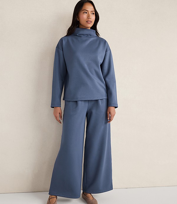 Haven Well Within Soft-Brushed Fleece Wide Leg Pants