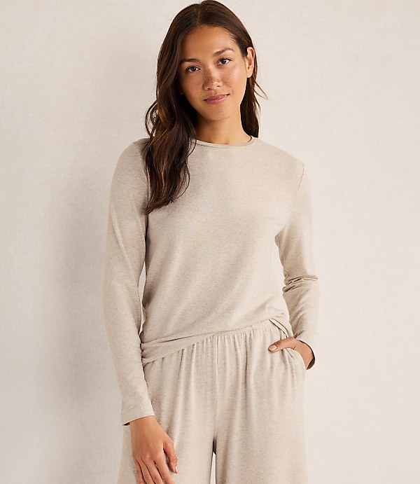 Haven Well Within Cotton Modal Brushed Jersey Crewneck