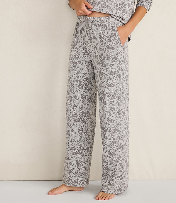 Haven Well Within Organic Cotton Jersey Muted Floral Pajama Pants