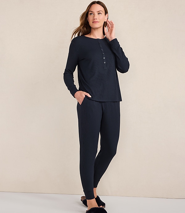 Haven Well Within Drapey Rib Knit Henley