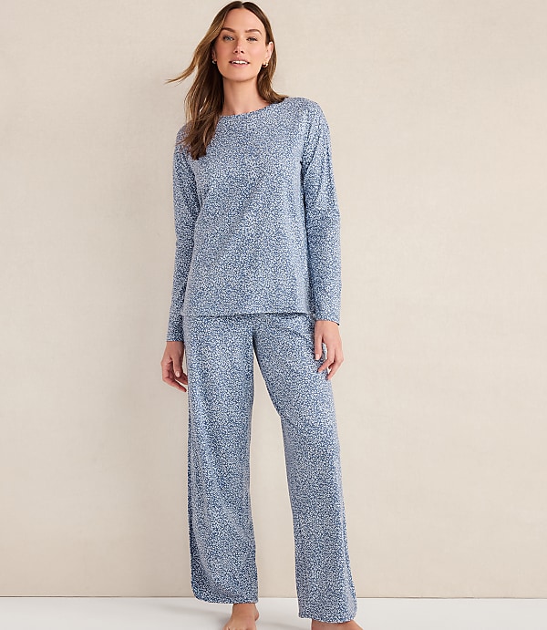 Haven Well Within Organic Cotton Jersey Animal Print Pajama Top