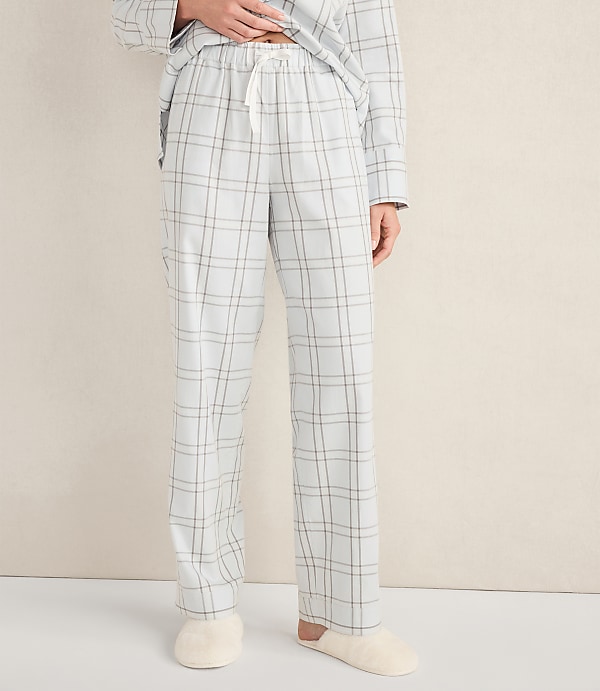 Haven Well Within Lightweight Flannel Windowpane Pajama Pants