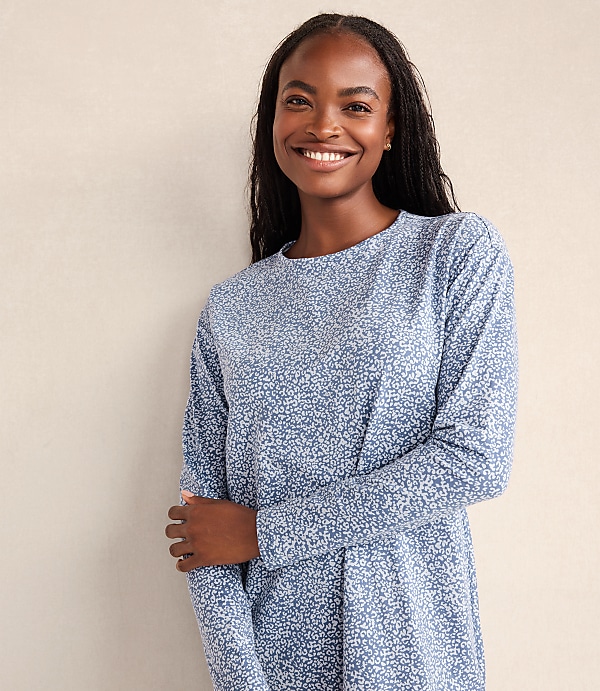Haven Well Within Organic Cotton Jersey Bold Stripe Sleep Dress