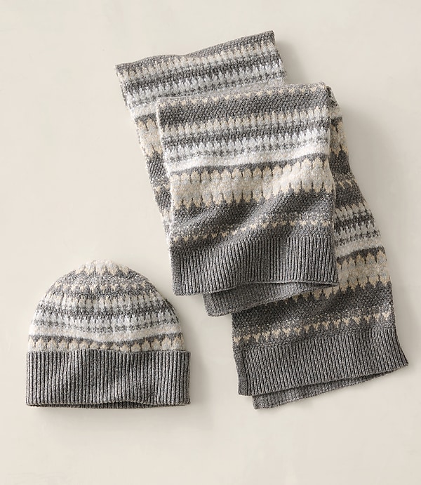 Haven Well Within Organic Cotton Blend Nostalgic Fair Isle Scarf
