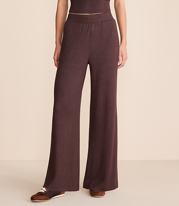 Petite Lou & Grey Cozy Sweater Knit Wide Leg Pants