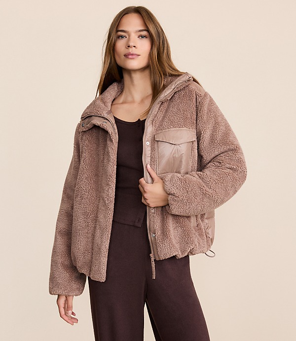 Lou & Grey Sherpa Puffer Jacket