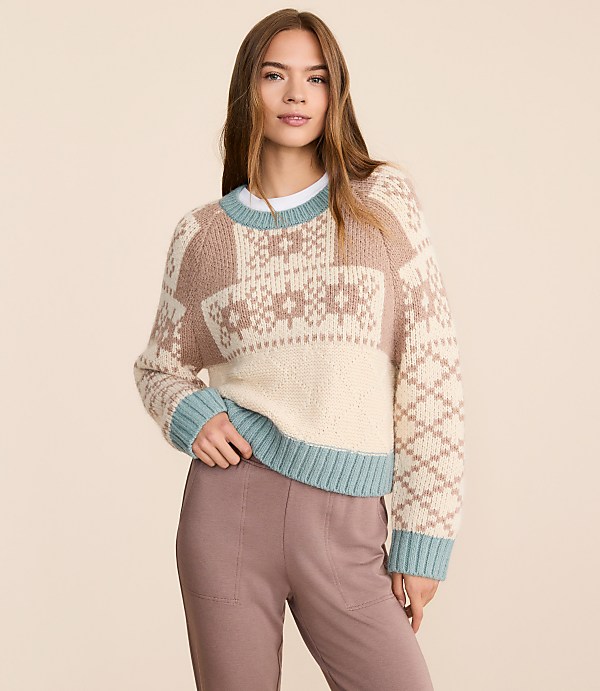 Lou & Grey Geo Fair Isle Sweater