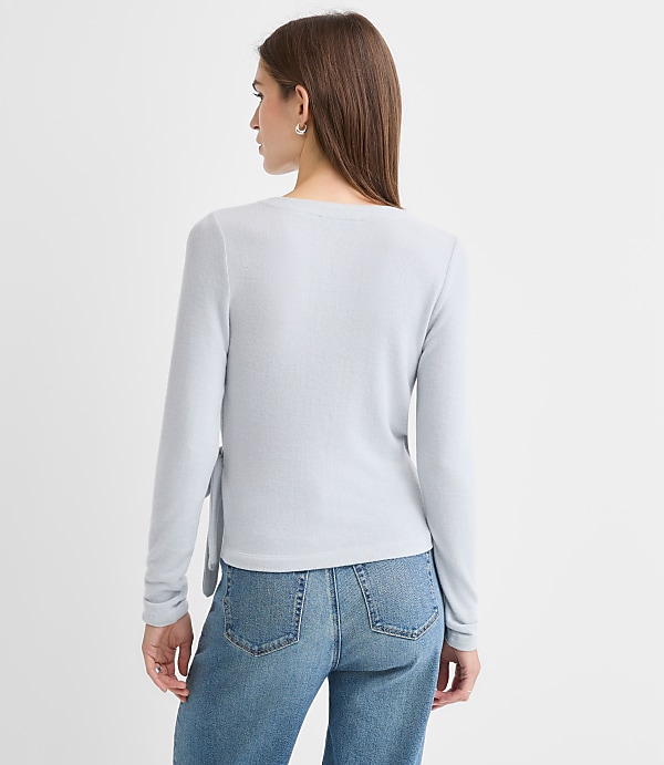 Cozy Jersey Wrap Top