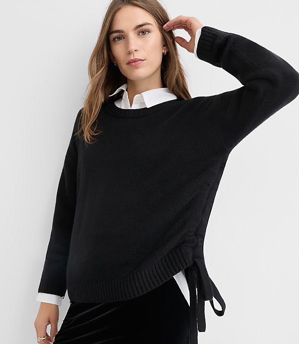 Side Tie Sweater
