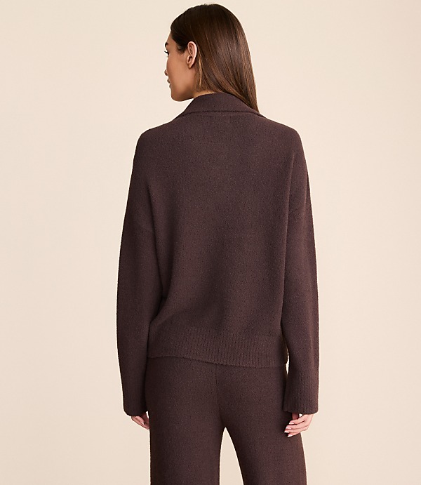 Lou & Grey Fuzzy Polo Sweater