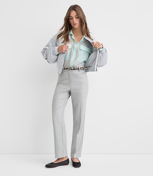 Parker Straight Pants in Shimmer Herringbone
