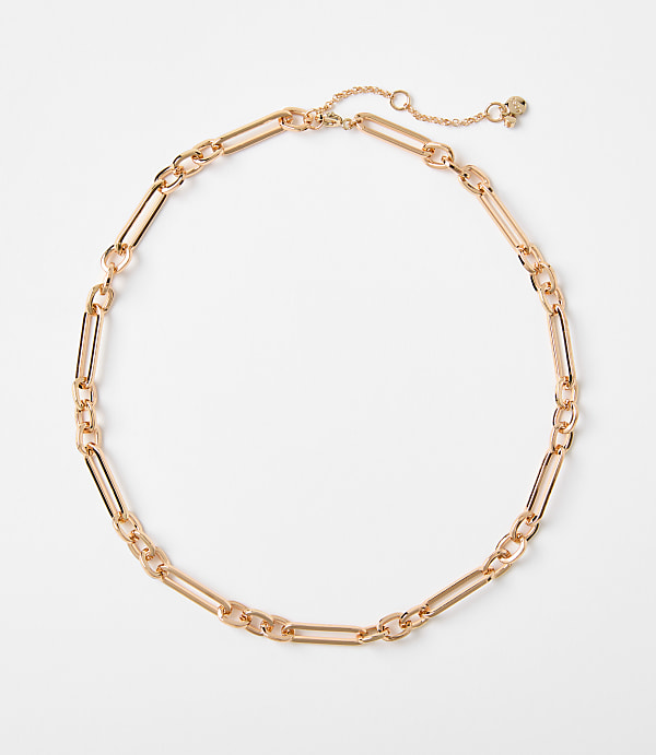 Textured Chain Link Necklace