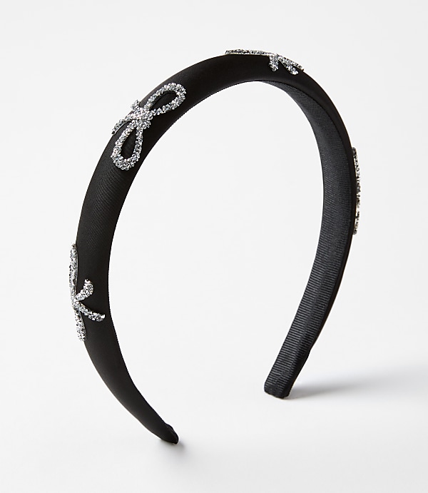 Crystal Bow Puff Headband
