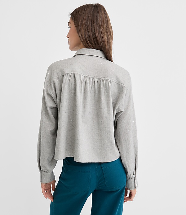 Sparkle Herringbone Modern Everyday Shirt