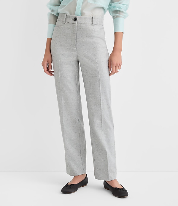 Parker Straight Pants in Shimmer Herringbone