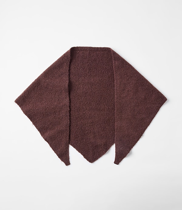 Brushed Knit Triangle Scarf