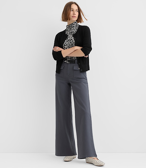 Palmer Wide Leg Pants in Twill