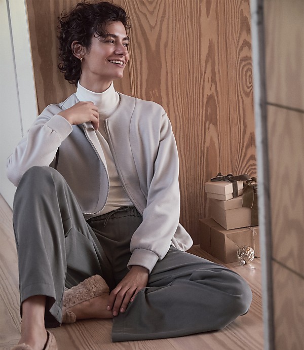 Haven Well Within Soft-Brushed Fleece Bubble Bomber