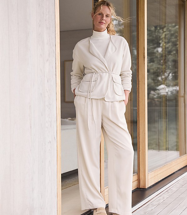 Haven Well Within Brushed Terry Open Front Jacket