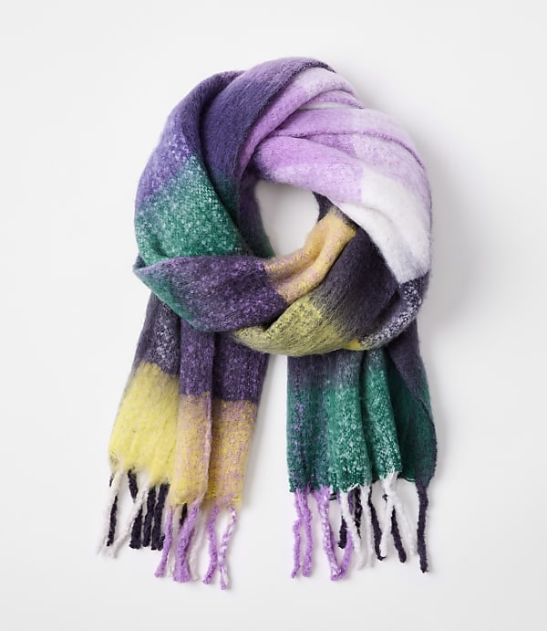 Plaid Blanket Scarf