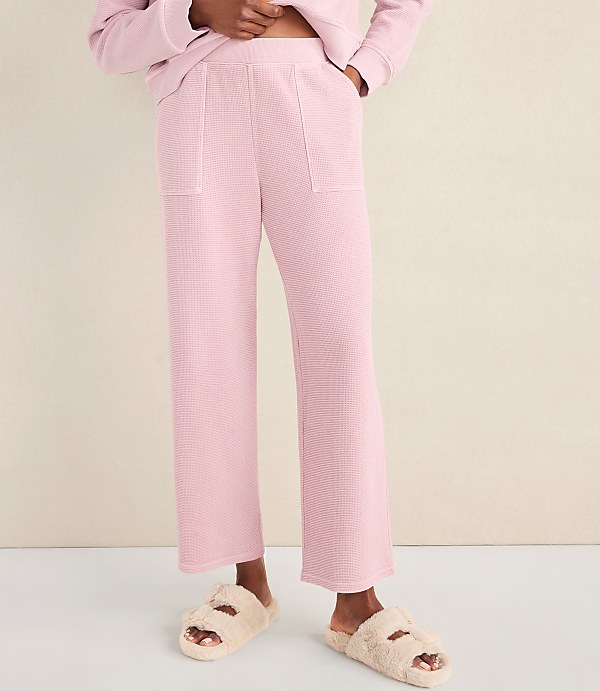 Haven Well Within Organic Cotton Waffle Straight Leg Pants