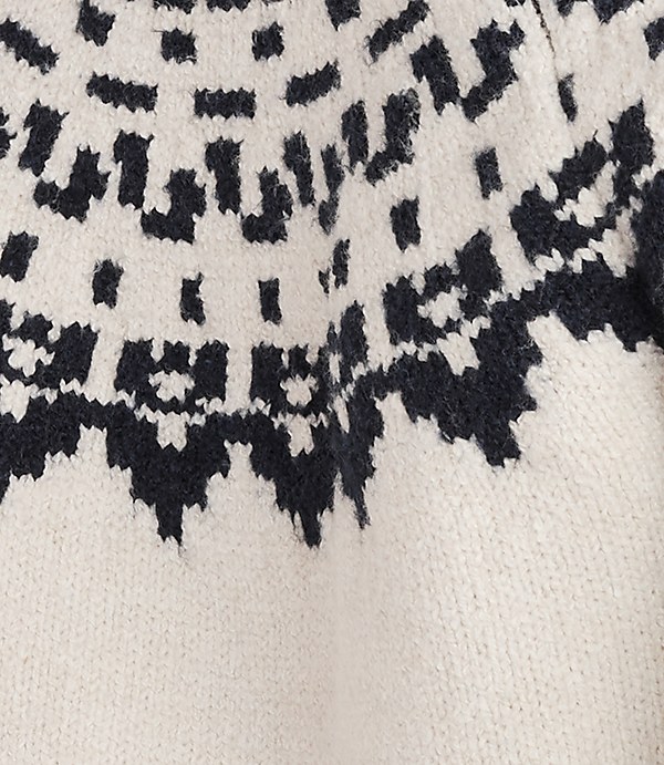 Haven Well Within Organic Cotton Blend Fair Isle Juneau Crewneck Sweater