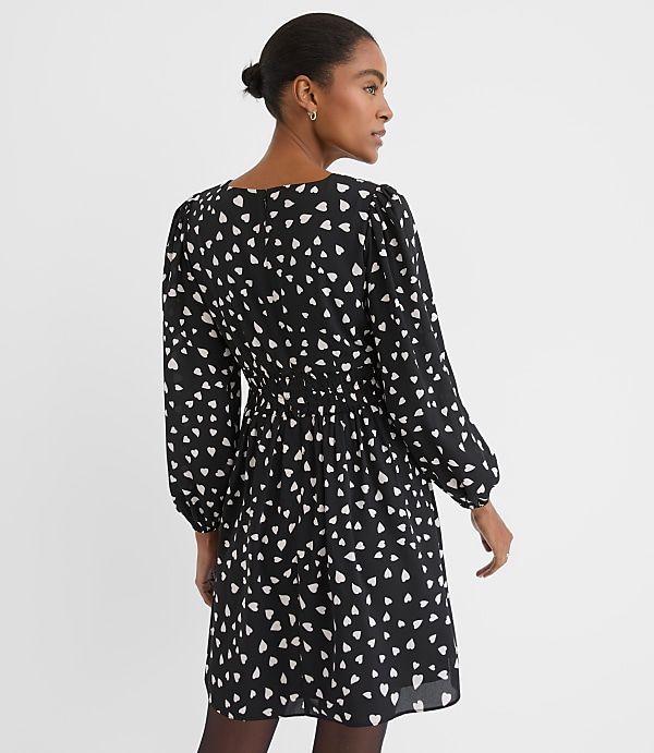 Heart Double Tie Mini Dress