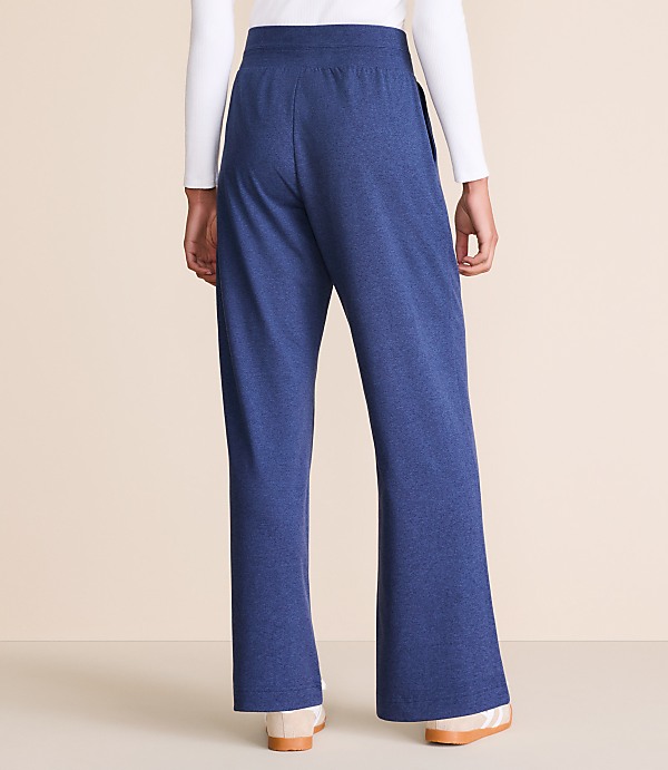 Lou & Grey Heathered Brushedsoft Wide Leg Pants