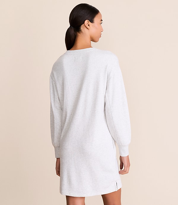 Lou & Grey Heathered Cozy Cotton Mini Pocket Dress