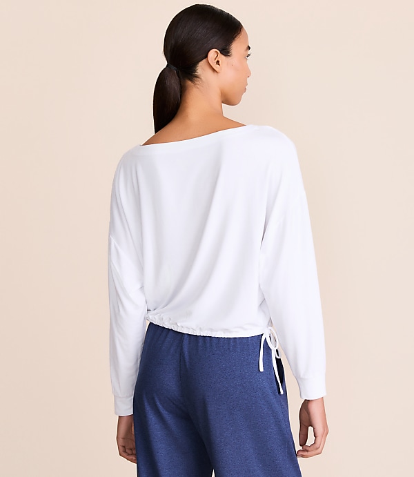 Lou & Grey Side Tie Essential Modal Tee