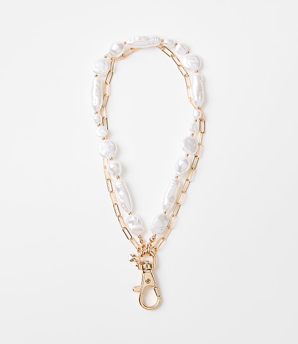 Short Pearlized Phone Chain