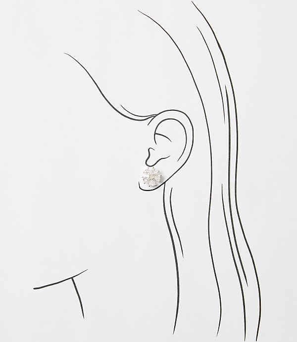 Sparkle Flower Stud Earrings