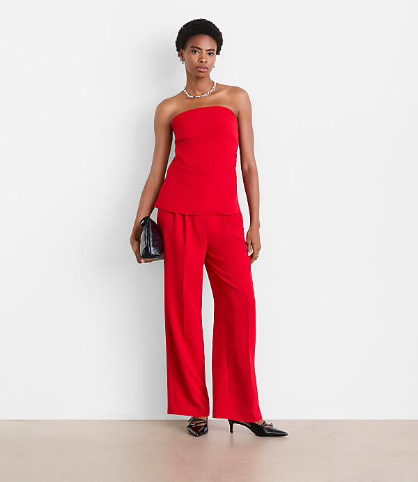 LOFT Versa Crepe Drape Bustier