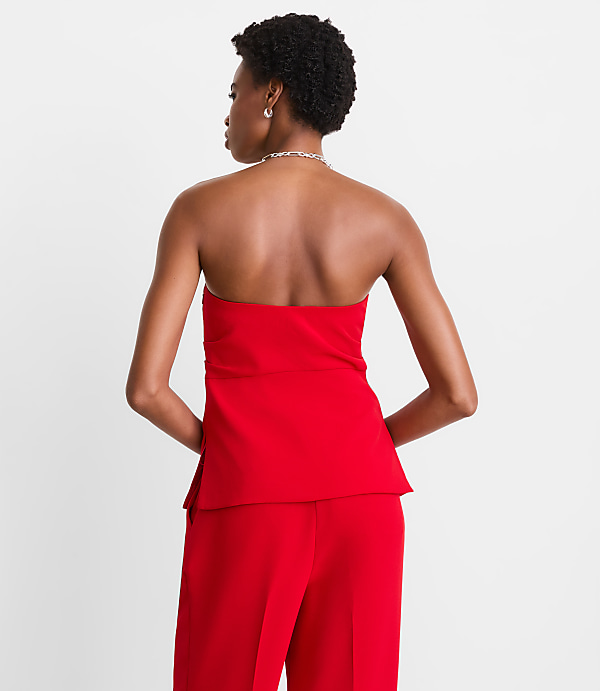 LOFT Versa Crepe Drape Bustier
