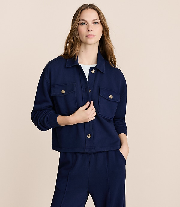 Lou & Grey Button Pocket Top
