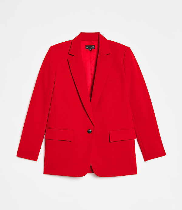 LOFT Versa Crepe Drape Relaxed Blazer