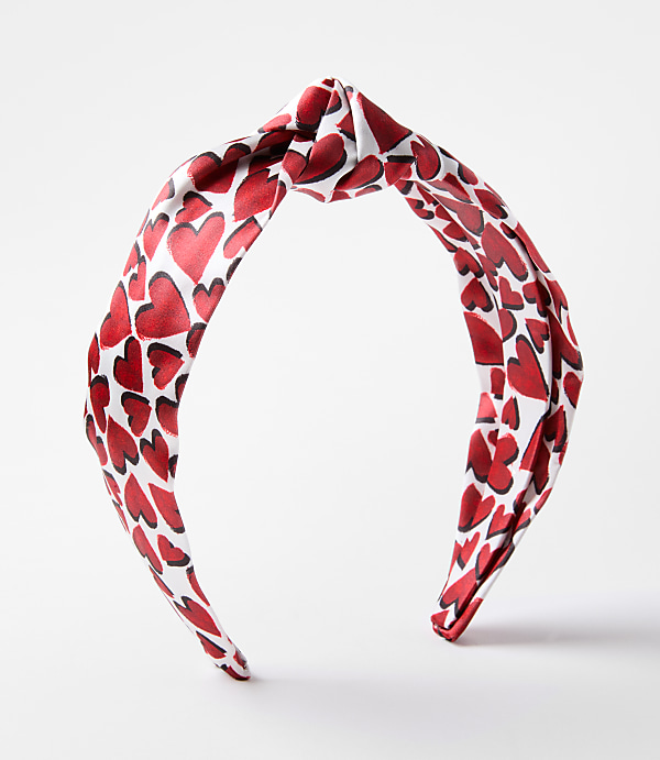 Heart Satin Knot Headband