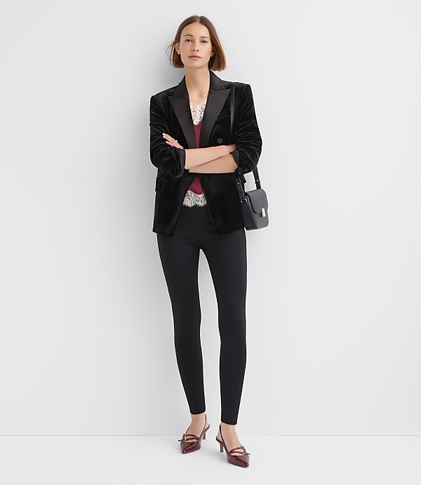 Darted Leggings in Ponte