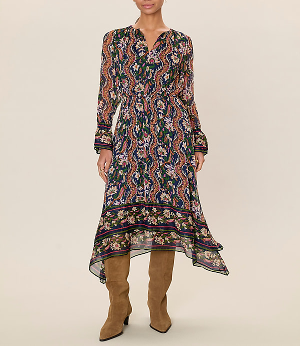 Rebecca Taylor Isha Long Sleeve Dress