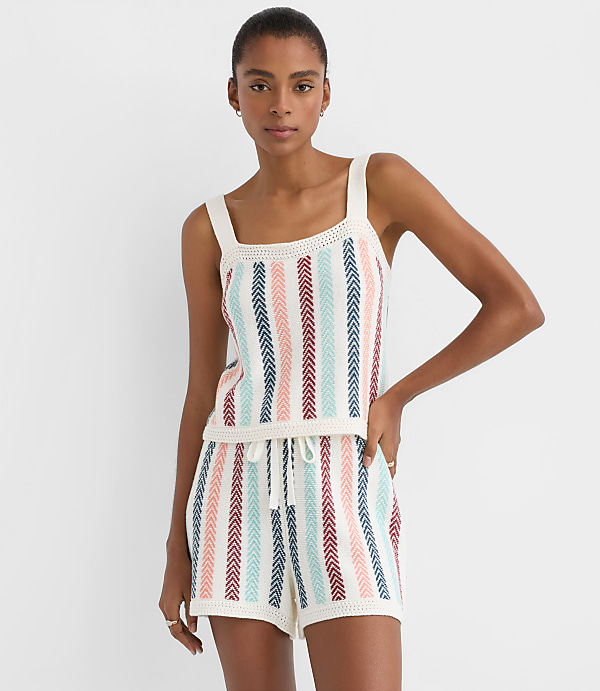 LOFT Beach Chevron Stripe Tank Top